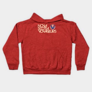 Defunct Nova Scotia Voyageurs Hockey Team Kids Hoodie